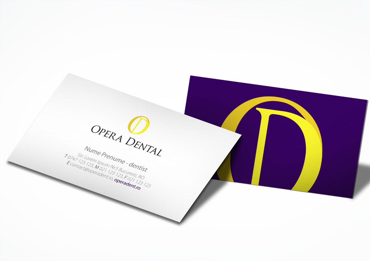 opera dental branding stationary