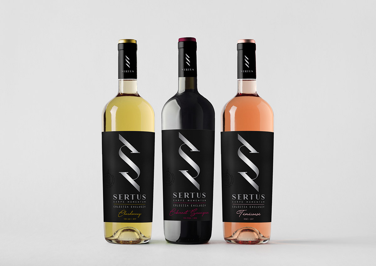Sertus produse vin branding inoveo
