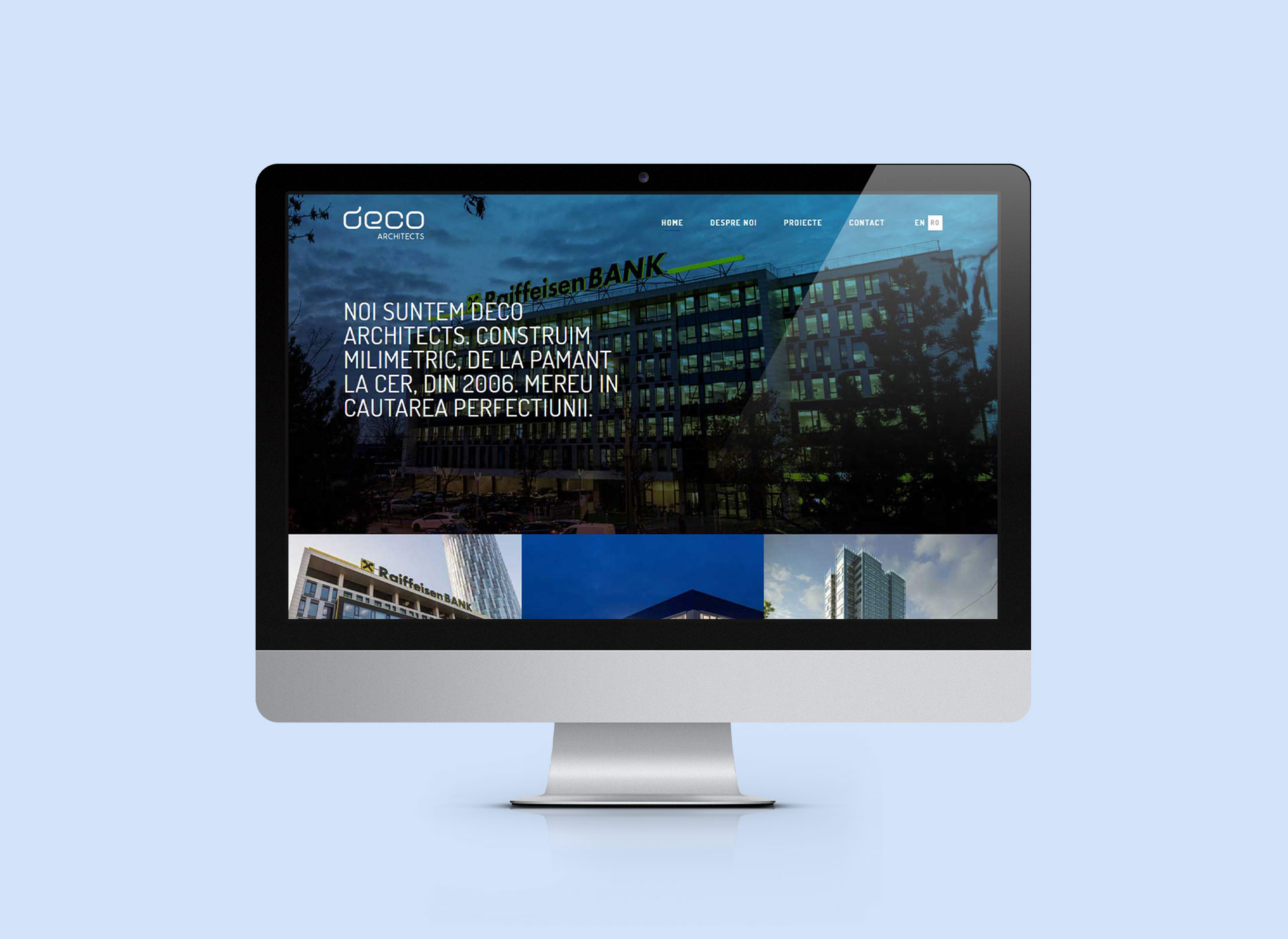 deco architects webdesign rebranding