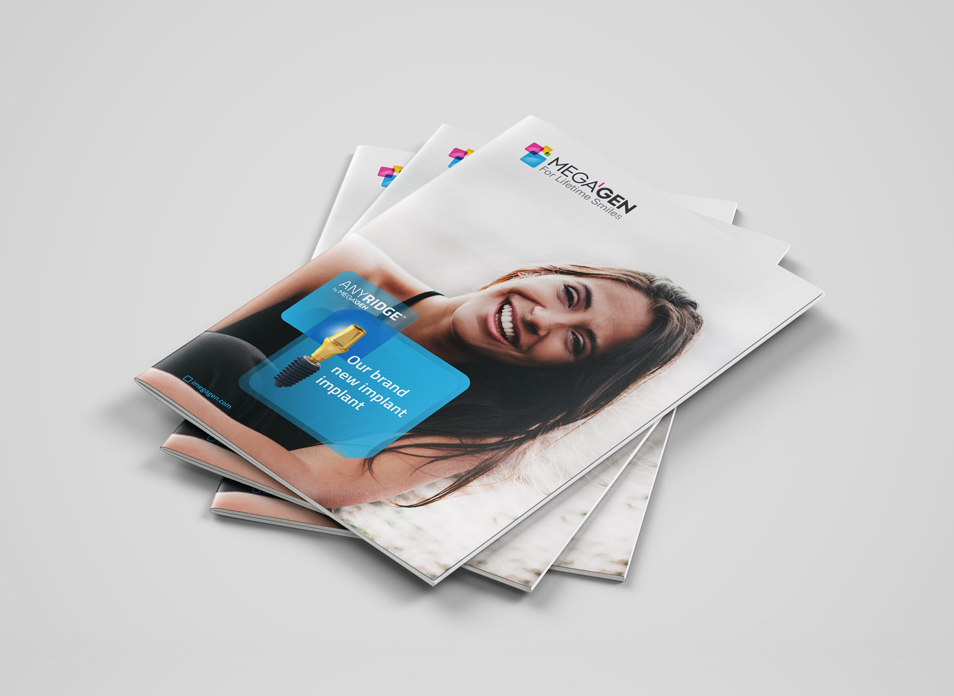 Megagen Koreea patient brochure portfolio inoveo