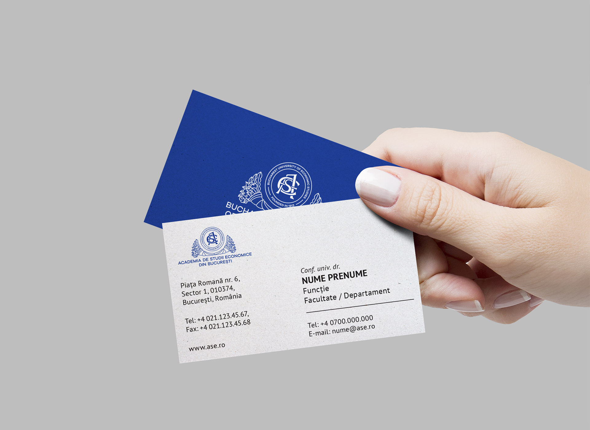 Academia de Studii Economie din Bucuresti portfolio inoveo business card